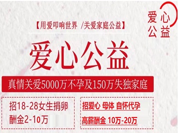 昔阳捐卵助孕生子 爱心志愿者招募